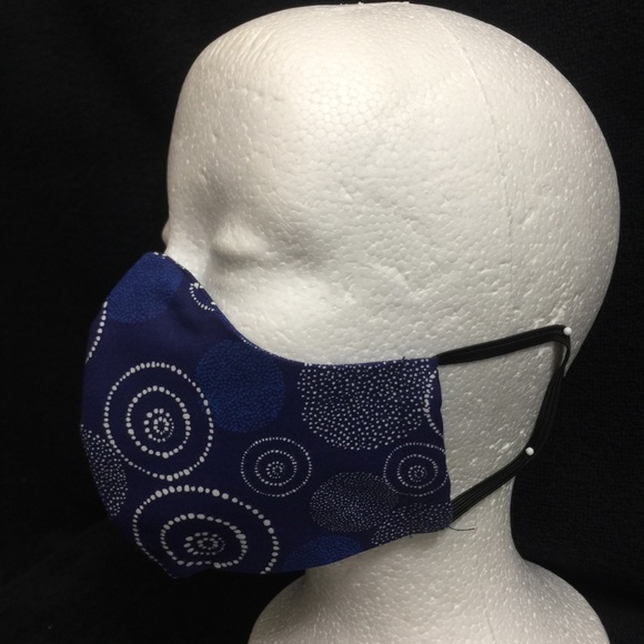 Blue circles Face Mask - Picture 4 of 5